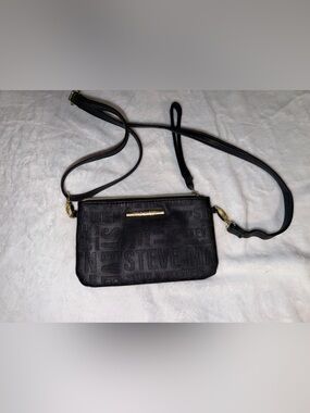 Steve Madden Black Crossbody with Gold-Tone Accent